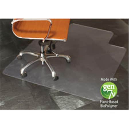 Es Robbins . Lip Chairmat- Hard Floor- 36 in. x 48 in.- Lip 20 in. x 10 in.- Clear ESR143002